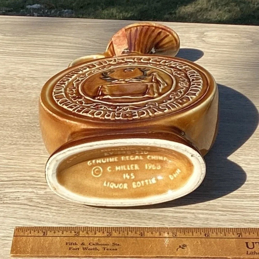 Beam 1968 BPOE Centennial Liquor Bottle Genuine Regal Commemorative Decanter‎